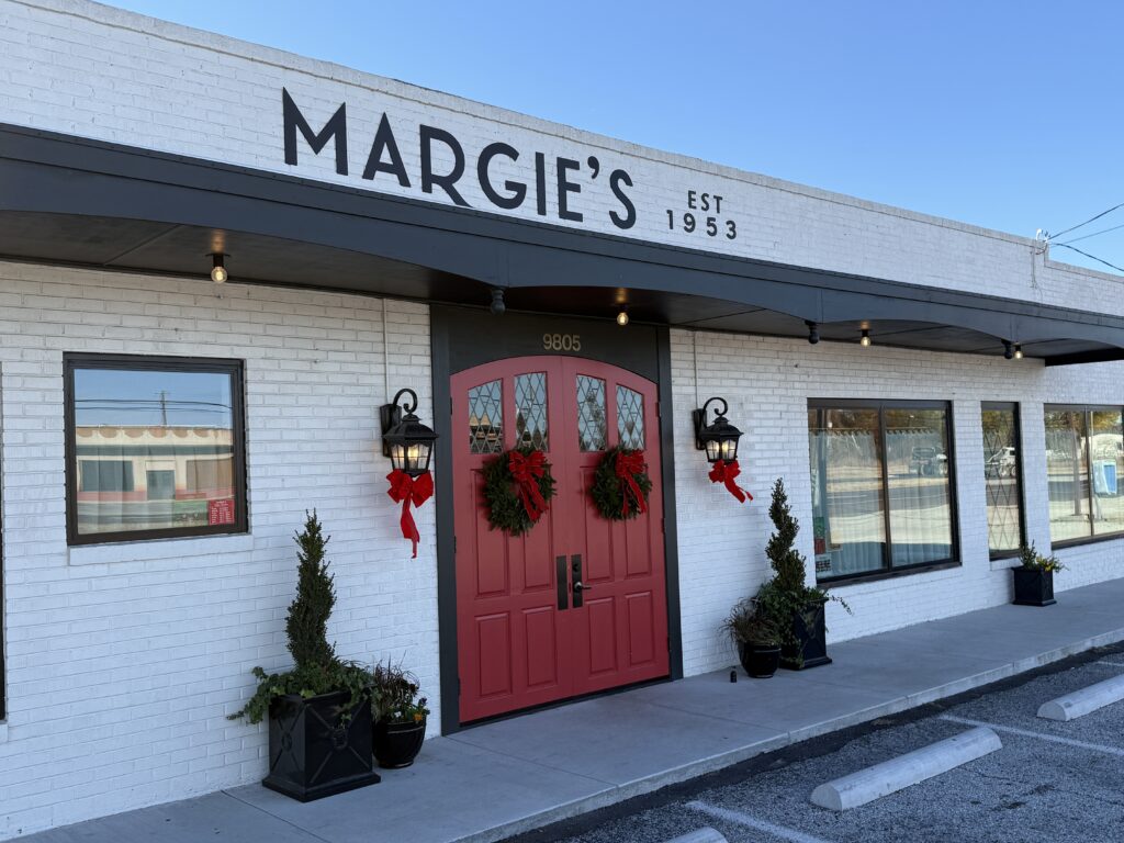 Private group lunch dining room at Margie’s Italian Gardens in Fort Worth
